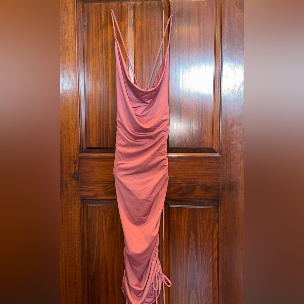 Fashion Nova Backless Mauve Dress
